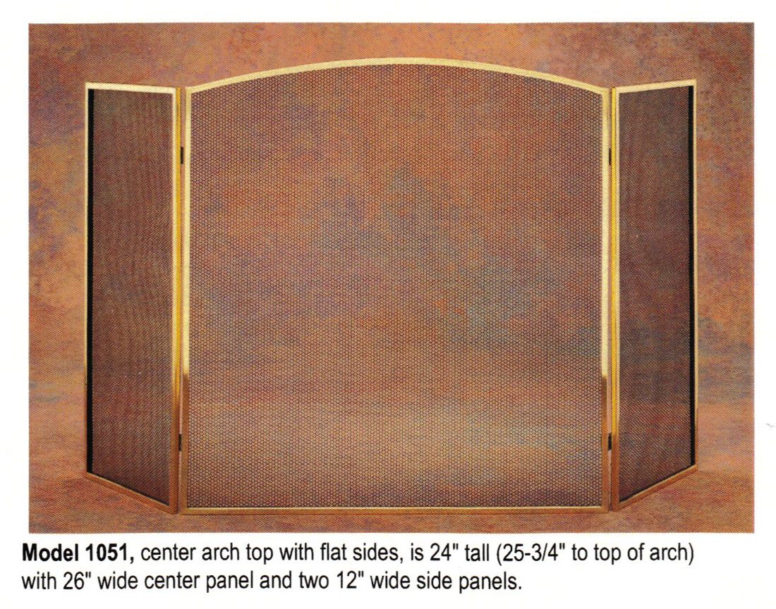 Brass Fireplace Screens at ToolsForFireplaces.com