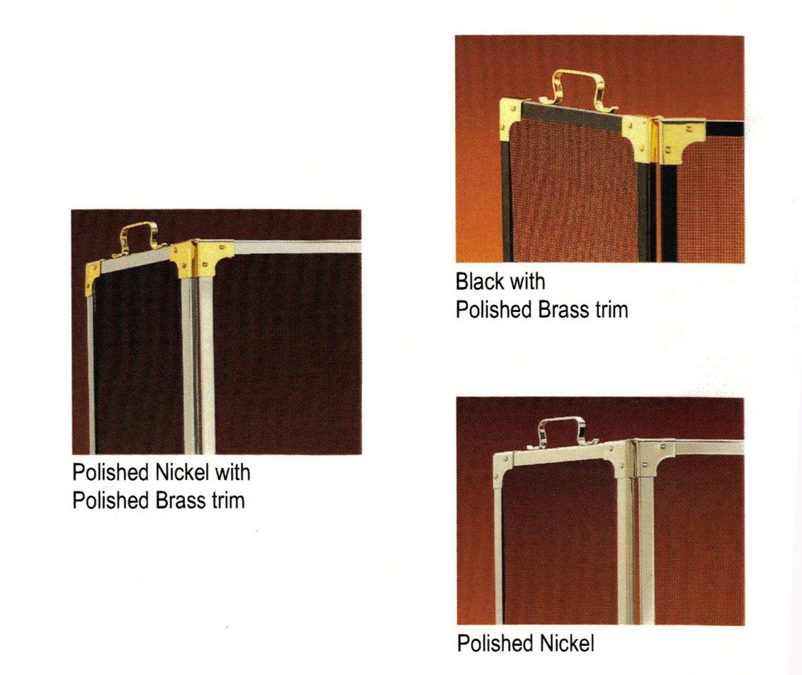 3 Panel Folding Arched Fireplace Screen Available In Standard