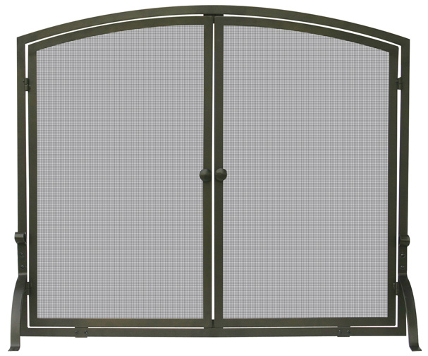 Bronze fireplace screens at ToolsForFireplaces