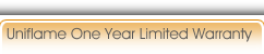 Uniflame One Year Limited Warranty